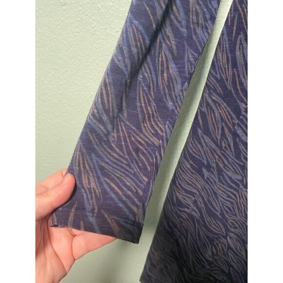 Horny Toad Women's Purple Blue Patterned‎ Dress Size Medium - Picture 3 of 6